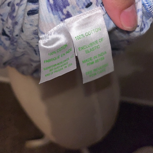 Lilly Pulitzer blue and white sleeveless top size medium - Picture 4 of 5